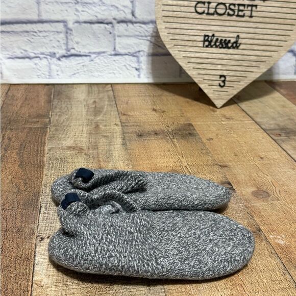 BOMBAS Gripper Slipper 
 Knit in gray women’s Small 7-9.5 - Picture 8 of 9